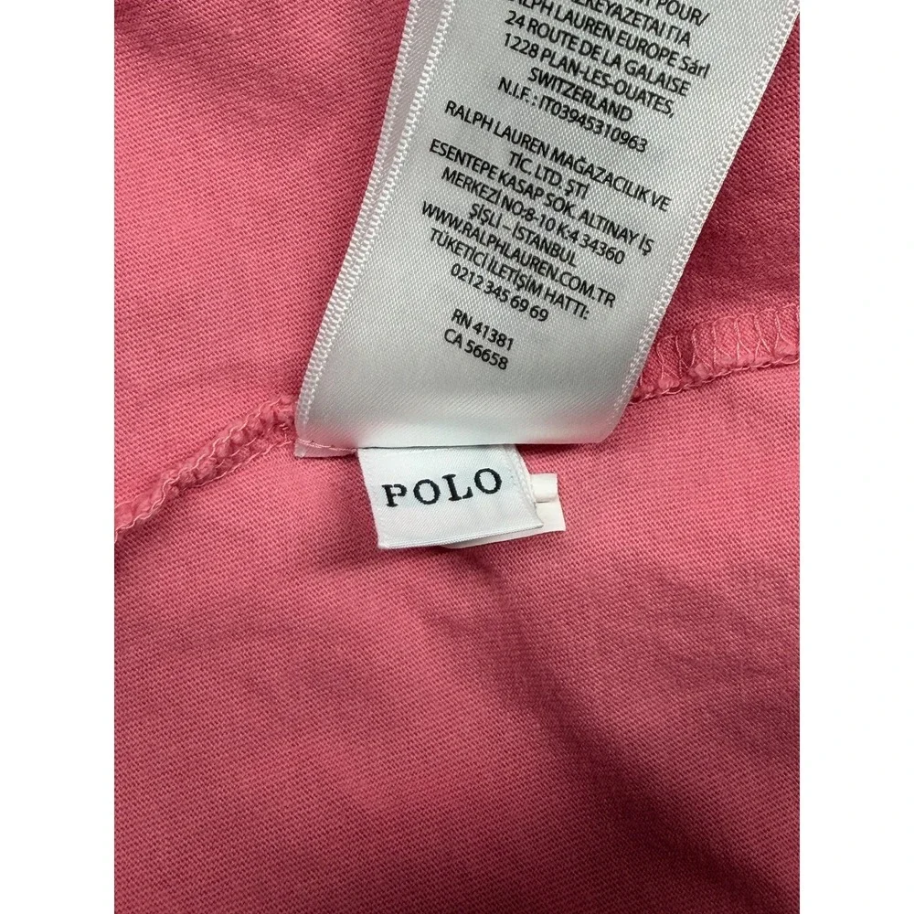 Polo Ralph Lauren T-Shirt Girls XL Pink Rainbow Big Pony Graphic Colorful Casual